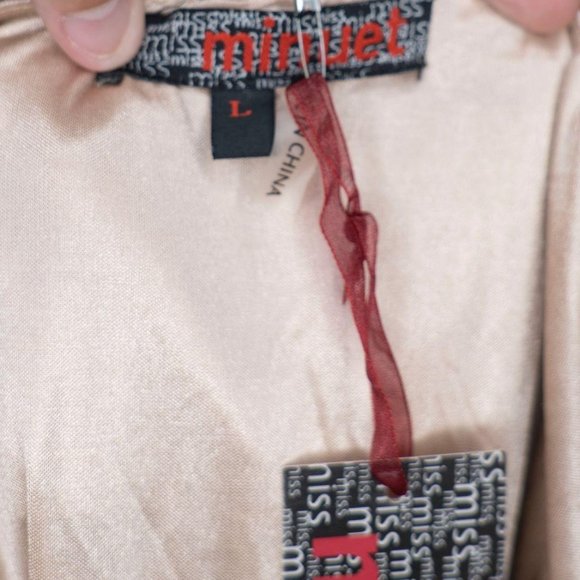 Miss Minuet Brown Black Lace Tulle Mini Prom Dress - Picture 3 of 3